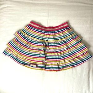 Boden Kids Striped skirt with sparkle waistband size 8-9